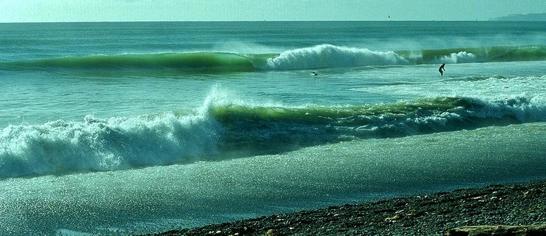 Awatoto surf, Awatoto surf spot, Hawke's Bay, New Zealand.