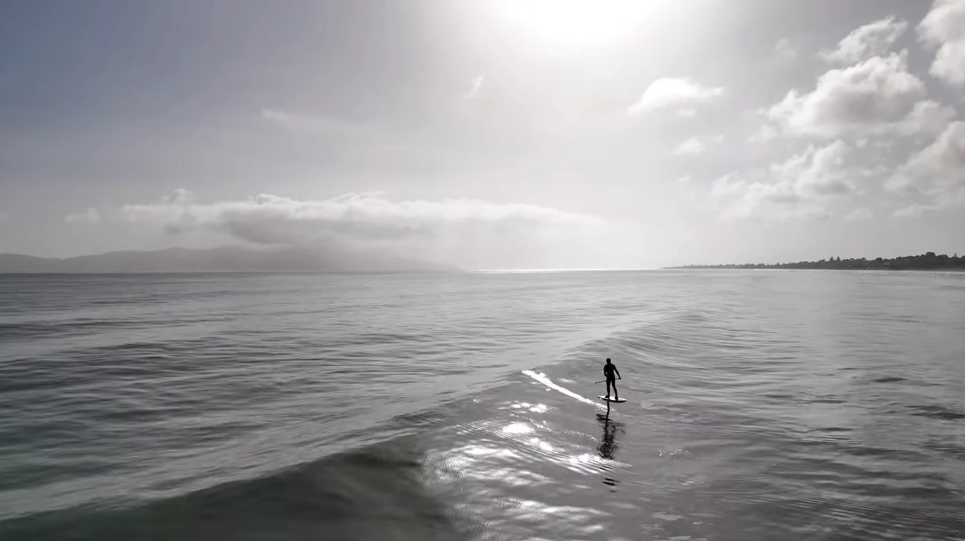 Surfing at Paekākāriki, Paekākāriki surf spot, Wellington / Wairarapa, New Zealand.